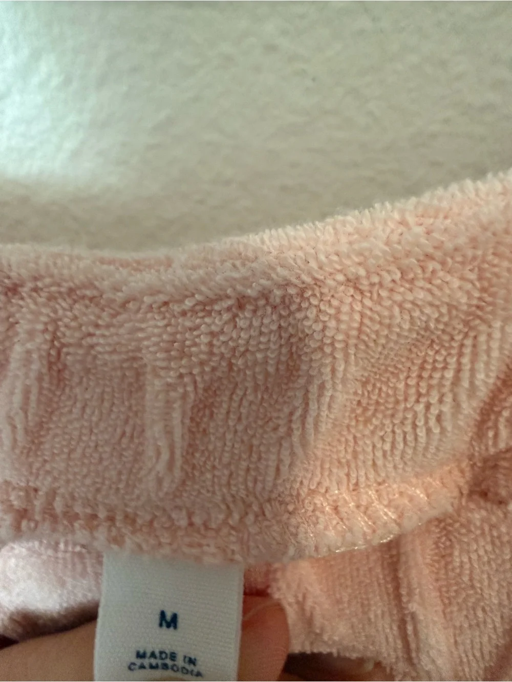 Gap Kids Pink Baby Pink Ombre Terry Cloth Cover Up Romper Pockets Size Medium